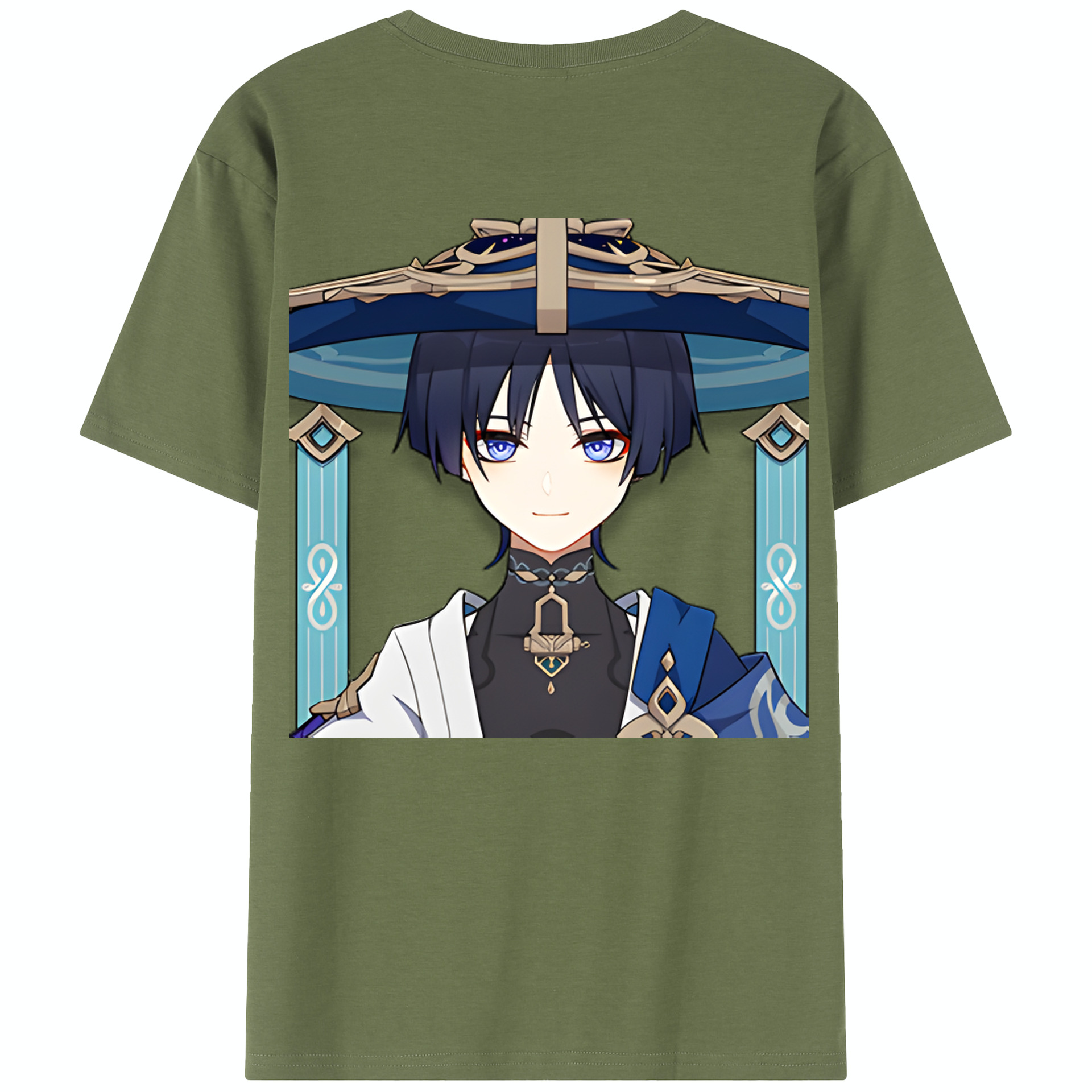 げんし神 さんペい genshin Sanpei 綿100％半袖Tシャツ（背面プリント）